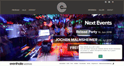 Desktop Screenshot of eventhalle-westpark.de