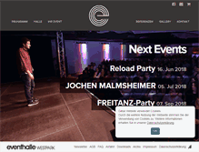 Tablet Screenshot of eventhalle-westpark.de